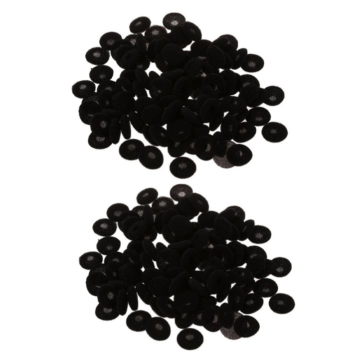 200%20Pcs%20Black%20Sponge%20Earbud%20Headphone%20Cap%20Ear%20Pads%20Cover%20Replacement%20-%20Image%202
