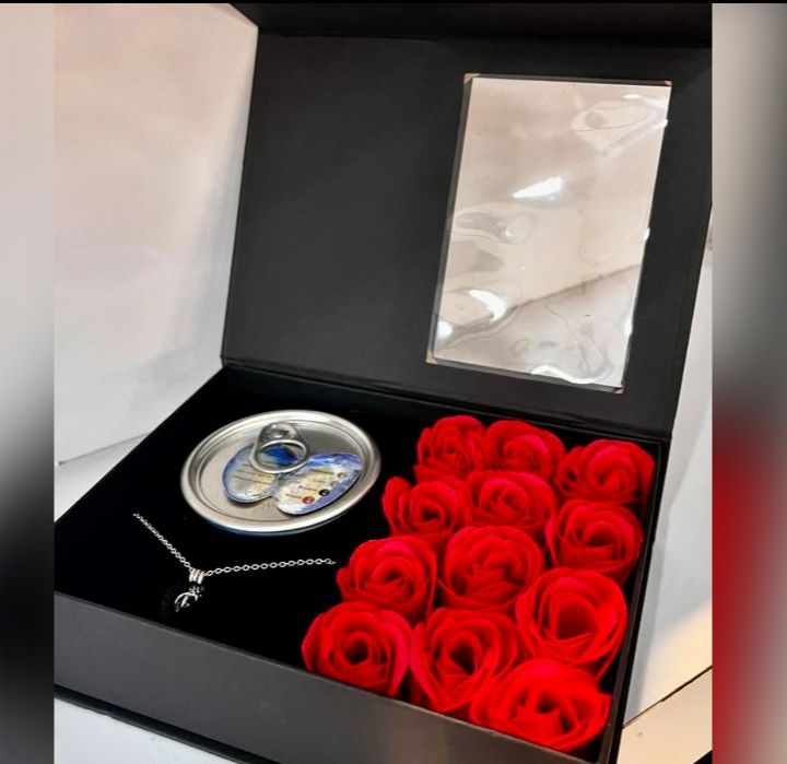 Love Forever Rose Pearl Necklace Luxury Combo Gift With Bag