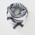 Classic Palestine Black White Keffiyeh Square Print Men Scarf Shemagh Headscarf Islam Arab Head Neck Scarves. 