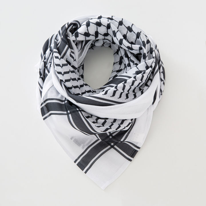 Classic%20Palestine%20Black%20White%20Keffiyeh%20Square%20Print%20Men%20Scarf%20Shemagh%20Headscarf%20Islam%20Arab%20Head%20Neck%20Scarves%20-%20Image%202