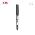 Deli Think Q200 Roller Pen Smooth Writing - Black / Blue Ink. 