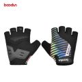 BOODUN Men Women Bike Gloves Half Finger Gel Pad Cycling Gloves Summer Elastic Breathable Road Mountain Bike Bicycle MTB Gloves.