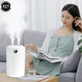2L Double Spray Air Humidifier With Humidity Display Office Home Anion Essential Oil Diffuser USB Cold Fog Machine. 