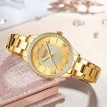 CURREN 9084 Casual Analog Quartz Watch for Women-Golden. 