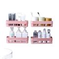 Plastic Bathroom Kitchen Wall Mounted Shelf Storage Shelf, Storage Rack, Shower Shelf Storage Basket, Wall Decor - Oven Cover.