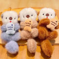 Kawaii Khaki Keychains Plushies Sanrio Keychain Cute Animal Keyring Car Mirror Decoration Bag Pendant Gift.