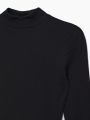 Women's Mock Neck Turtleneck Shirt Long Sleeve Ribbed Knit Slim Fit Tee Tops - T Shirt For Women. 