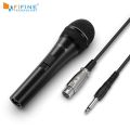 Fifine Dynamic 1/4'' Connection Vocal Microphone for Speaker Family Karaoke Small stage with On/Off Switch k6. 