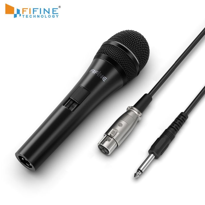 Fifine Dynamic 1/4'' Connection Vocal Microphone for Speaker Family