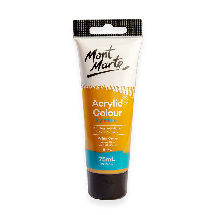 Mont%20Marte%20Acrylic%20Color%20Paint%2075ml-Yellow%20Ochre%20-%20Image%204