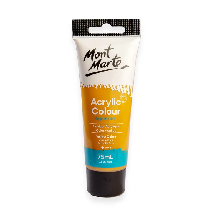Mont%20Marte%20Acrylic%20Color%20Paint%2075ml-Yellow%20Ochre%20-%20Image%204