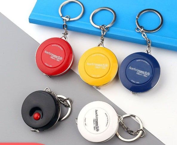 Measurement Round Tape Red/White(150cm/60in) with German Key Chain