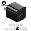 USB C Fast Wall Charger Block Fast Charging Plug Box Brick Cube 33W Dual Port PD Power Type C Charging For Laptops Smart Phone.