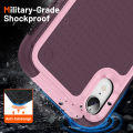 lthmy for iPhone XR Phone Case Heavy Duty Hybrid 2 in 1 Hard PC Soft TPU Shockproof Case.