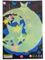 Radium Sticker STAR & MOON Shape - 1 Pack. 