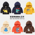 Children's sweatshirts, Korean version, children's clothes, spring and autumn clothes, new baby cartoon tops, boys' pullovers, underneath hooded clothing.