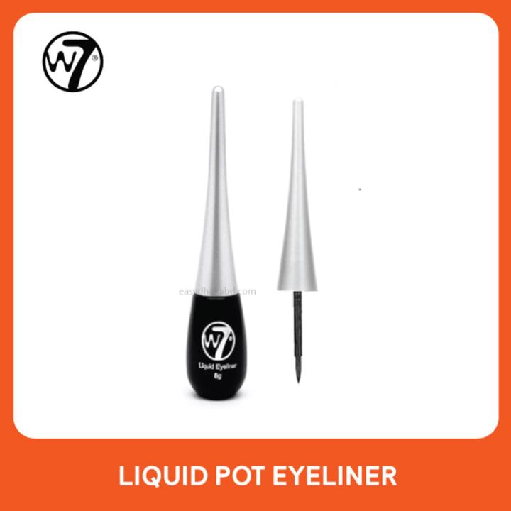 W7 Liquid Eyeliner Pot 8ml - Black