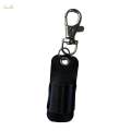 Pen Holder for Lanyard, PU Leather Pen Holder Lanyard Pen Holder Exquisite Pen Lanyard Holder Black.