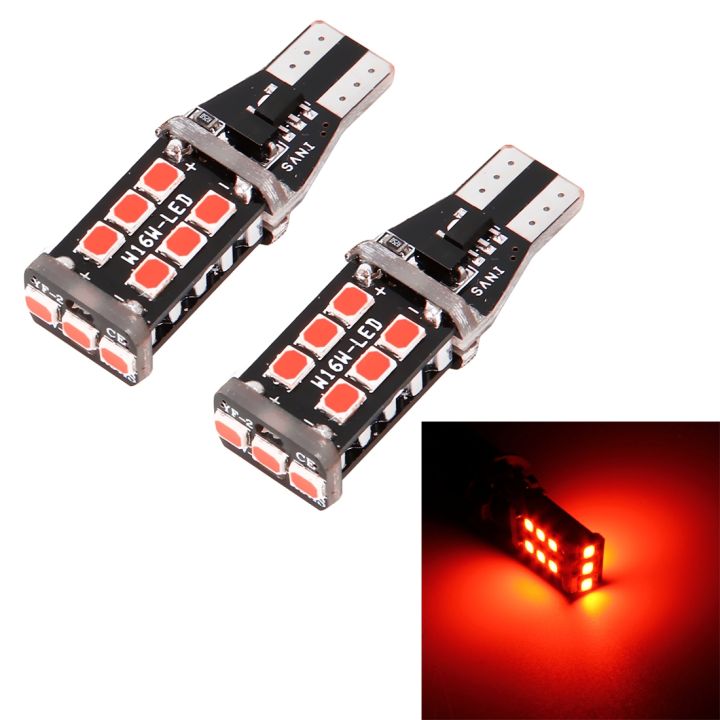 (New)2%20PCS%20T15%203W%20Red%20Light%20300LM%20SMD%202835%20LED%20Car%20Rear%20Fog%20Lamp%20/%20Backup%20Light%20for%20Vehicles,%20DC%2012V%20-%20Image%202