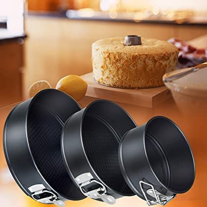 3pcs Springform Pan Premium Non-stick Cheesecake Round Detachable