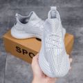 Men's Shoes, Summer Coconut Shoes, 350 Black Mesh, Breathable Thin Shoes, Casual Mesh Shoes, Fly Woven Sneakers, Trendy Shoes. 