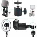 Mini Ball Head Hot Shoe Mount Adapter 360 Degree Swivel Mini Ball Head 1/4 Tripod Screw Head for Cameras, Camcorders, Smart Phone, Gopro, LED Video Light, Ring Light, Microphone. 