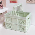 【Limited edition】 New Style Mini Folding Storage Box Multifunction Foldable Basket Desktop Portable Storage Basket.