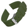 Fashion Watch Straps 14/16/18/19/20/21/22/24 mm Silicone Samsung Galaxy, Garmin Huawei Soft Rubber Watch Bands Multiple Colors.