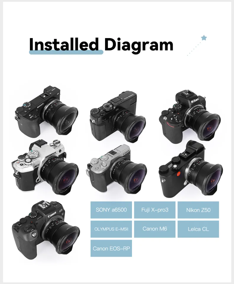 TTArtisan APS-C Manual Focus Fisheye Camera Lens For