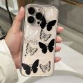 Crystal Butterfly Clear Phone Case Compatible For Realme C63 4G Luxury Transparent Shockproof Bumper Cover. 