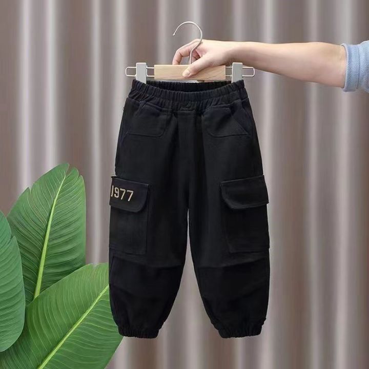 Spring%20and%20Autumn%20Kids%20Boys%20Pants%202024%20New%20style%20Children's%20Handsome%20Cargo%20pants%20Cotton%20Boys%20Baby%20Casual%20Pants%202-8Y%20-%20Image%205