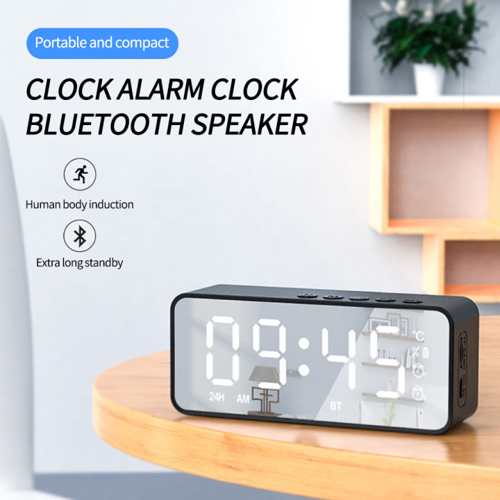 G50%20Wireless%20Bluetooth%20Speaker%20With%20FM%20Radio%20Mini%20Portable%20Card%20Mirror%20Alarm%20Clock%20Sound%20Dual%20Alarm%20Clock%20Settings%20For%20All%20Phone%20-%20Image%204
