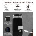 Portable Electric Espresso Coffee Machines 6oz Single Serve Mini Coffee Maker with Cup Coffee Powder and Capsule Bin 1200mAh Rechargeable Battery Automatic Brew for Camping Travel Car Hiking Office.