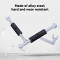 Wall Outlet Repair Tool, Junction Box Repair Set Standard Size Strut Bolt and Wrench Clear Threads for Electrical Box Installation.