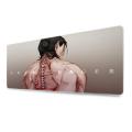 Keyboard Mouse Pad Mouse Floor Use Game Play Padmo Manga Lock Edge Mouse Attack on Titan Motion Pad Computer Mouse Pad XXL S Gamer Laptop Blanket. 