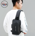 LazzoS -Men's Anti-theft Crossbody Multi-functional Sling Bag - AA121 Fashion Travel Crossbody Bag Messenger Bag USB Fashion BagPack For Bikers. 