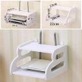 Wifi Router Stand Shelf Double Layer Wall Mounted. 