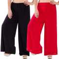 Women Stylish Linen Palazzo For Woman 2 Pcs Pack.