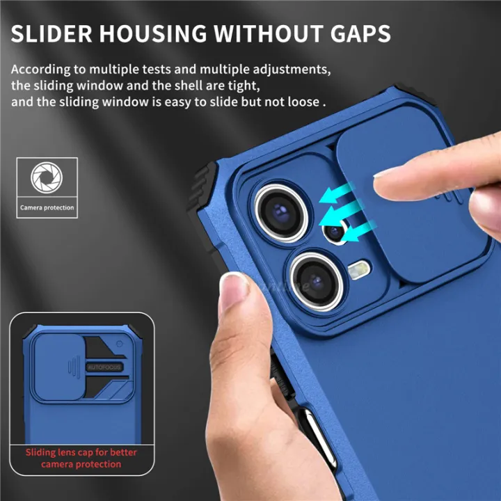 For%20Xiaomi%20Poco%20X5%205G%20/%20Redmi%20Note%2012%205G%20Phone%20Case%20Hard%20Sliding%20Lens%20Protect%20Kickstand%20Back%20Cover%20-%20Image%203