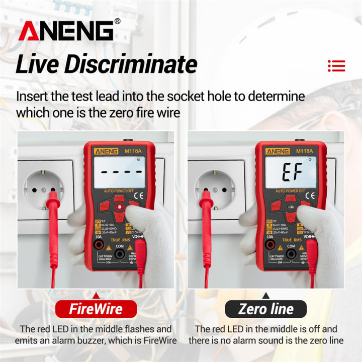 ANENG%20M118A%20Auto%20Ranging%20Digital%20Multimeter%20High-Accuracy%20TRMS%206000%20Counts%20Voltage%20Current%20Ohm%20Capacitance%20Diode%20Multi%20Tester%20-%20Image%204