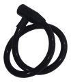 Bicycle Cable Lock / Steel Key Helmet Cable Lock (Black).