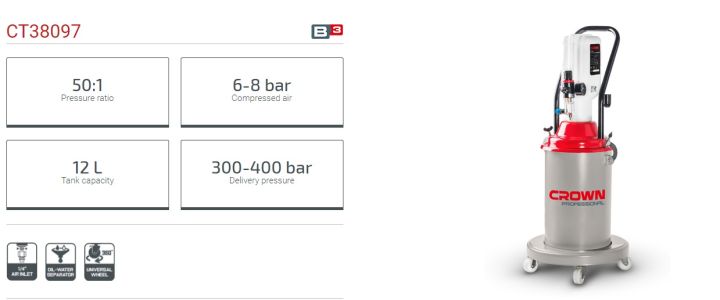 CROWN%20Grease%20Injector%2012L%20Tank%20capacity%20CT38097%20-%20Image%204
