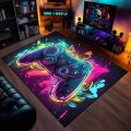 Teens Boy Game Rug Gamepad Pattern Living Room Bedroom Carpet Gamer Bedroom Controller Player Home Decor Non-Slip Gaming Carpet. 