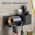 Hair Dryer Holder Wall Dryer Cradle Straightener Stand Hairdryer Organizer Box Toilet Blower Holder Shelf Bathroom Accessories. 