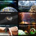 New GPS Smart Watch MG02 Bluetooth Call Outdoor Sports Watch With Ring Compass Air Pressure Altitude Waterproof Watch Men Women. 