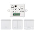 86 Wireless Smart RF 433Mhz 100-220V Wall Panel with Remote Control Mini Relay Receiver Home Led Light Lamp Switch. 