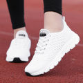 High School Entrance Examination Sports Examination Junior High School Students Lightweight Soft Sole Sports Shoes Female Students Long Jump Running Skipping Rope Campus White Shoes. 