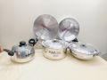Family Pack 8-Piece Kiam Cookware Set Aluminium Model A950- Upgrade Your Kitchen Essentials With This High-Quality Set.
