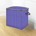 Square Shape Printed Premium Quality Quilt Storage Bag Large Capacity Winter Cloth Blanket Storage Organizer (NWPSB Sq).