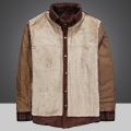 Winter Jacket Men Thicken Warm Fleece Shirts Coats 100% Cotton Plaid Flannel Jacket  Clothes Size M-4XL. 